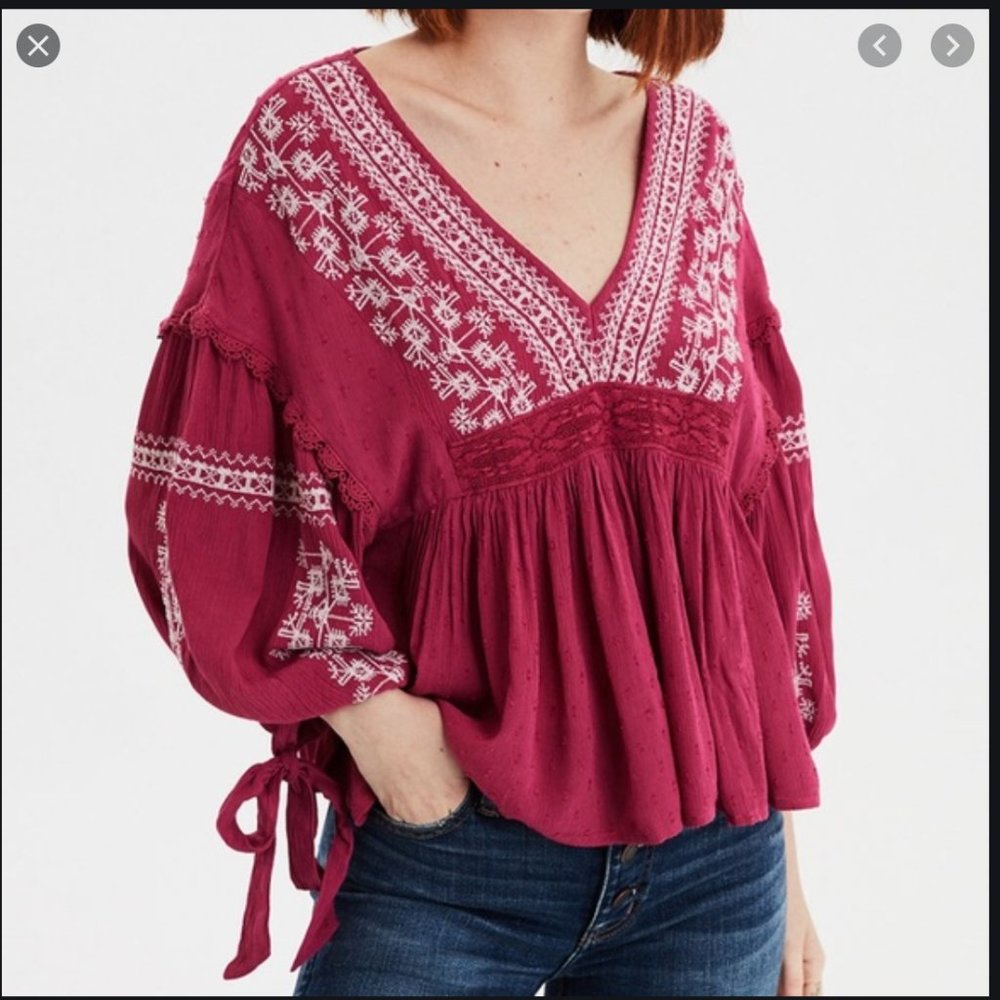 American Eagle Pink Blouse